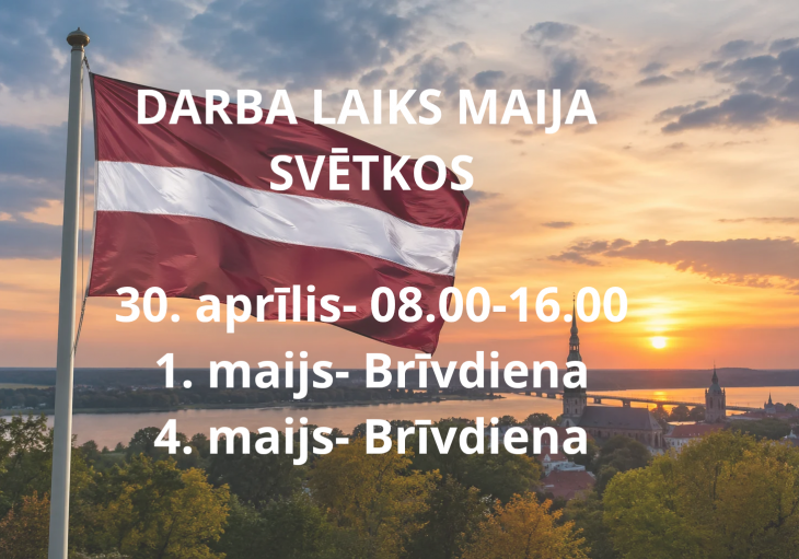 DARBA LAIKA IZMAIŅAS MAIJA SVĒTKOS